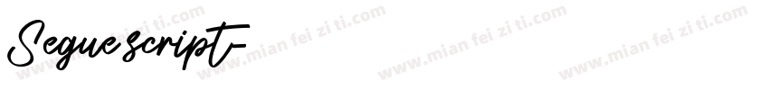 Segue script字体转换